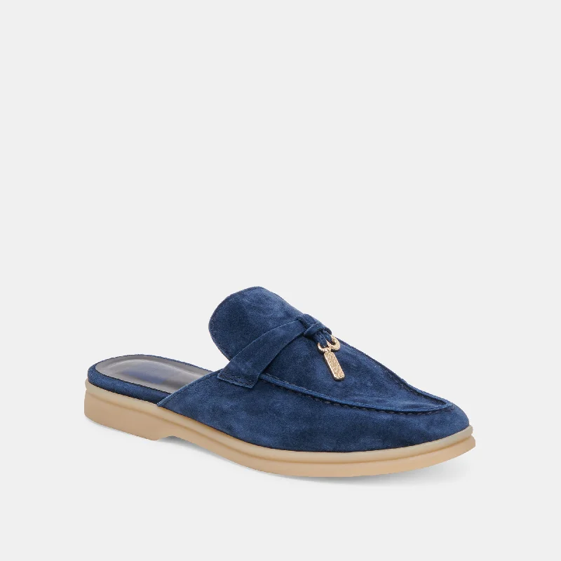 LASAIL FLATS NAVY SUEDE