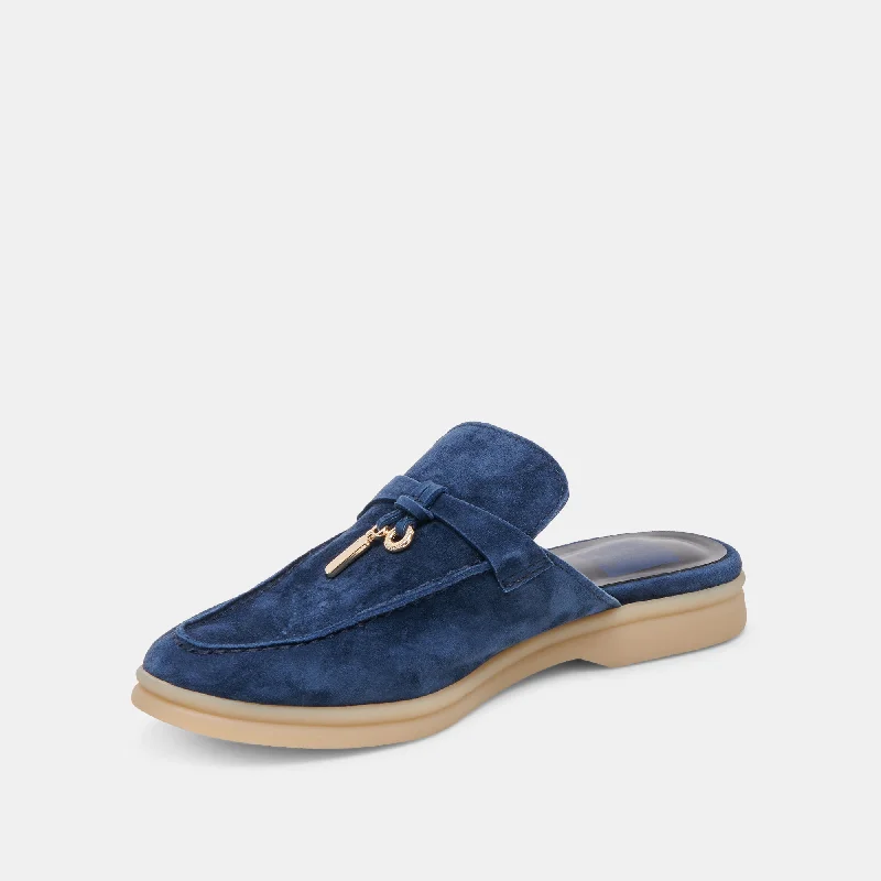 LASAIL FLATS NAVY SUEDE