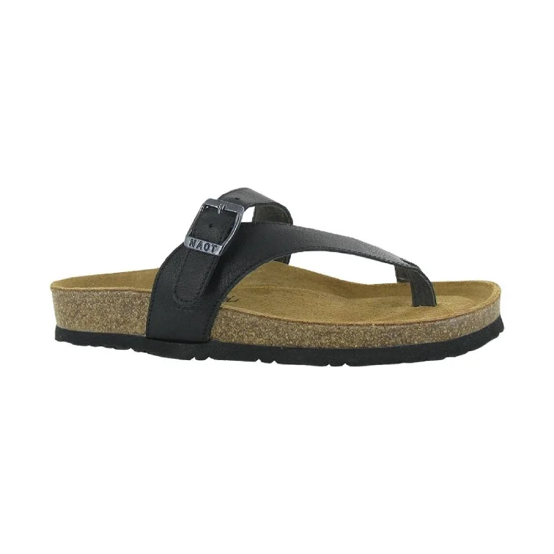 Naot Women's Tahoe Classic Sandal - Black Leather