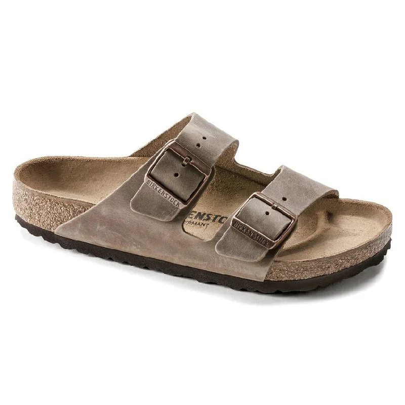 Birkenstock Arizona Waxy Leather Narrow - Tobacco Brown 352203