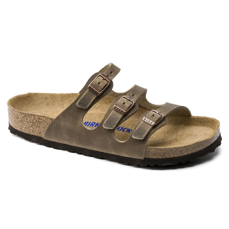 Birkenstock Women's Florida Soft Footbed - Tobacco | Oiled Leather 1011432