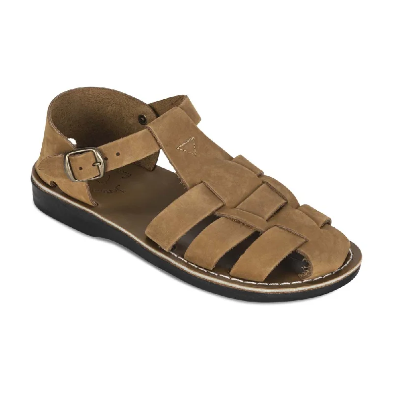 Daniel - Leather Fisherman Sport Sandal | Tan Nubuck