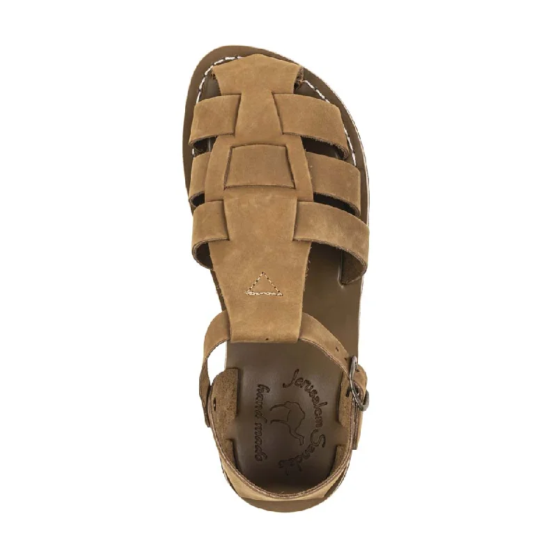 Daniel - Leather Fisherman Sport Sandal | Tan Nubuck