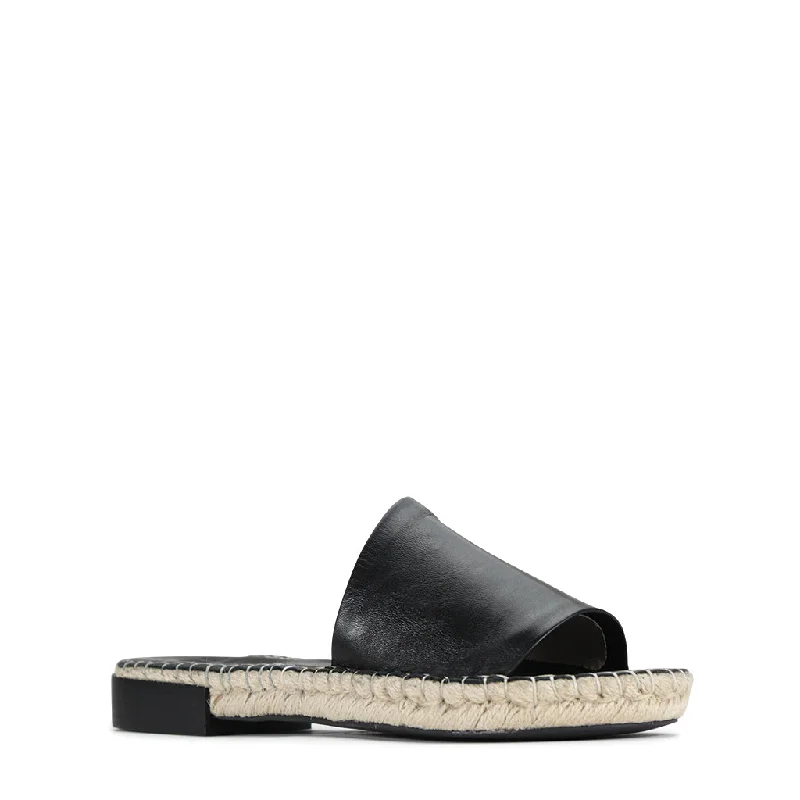 Esp Leather Espadrille Slides