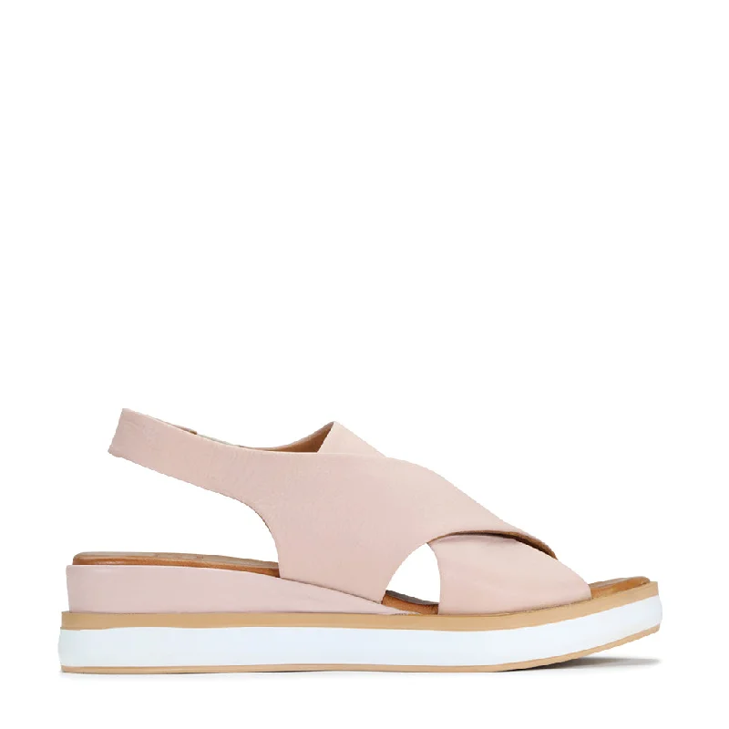 Istan Leather Sling Back Sandals