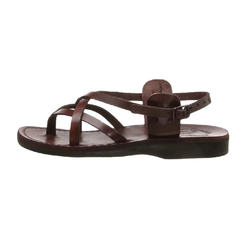 Tamar Buckle - Leather Flip Flop Sandal | Brown