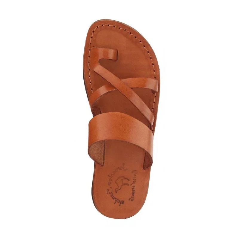 The Good Shepherd - Leather Toe Loop Sandal | Honey