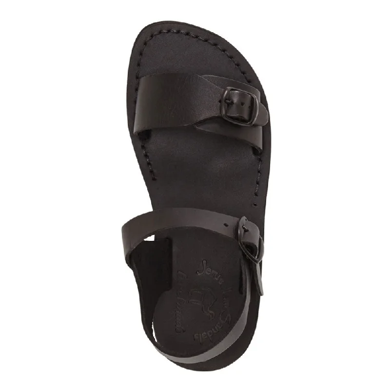 The Original - Leather Adjustable Strap Sandal | Black