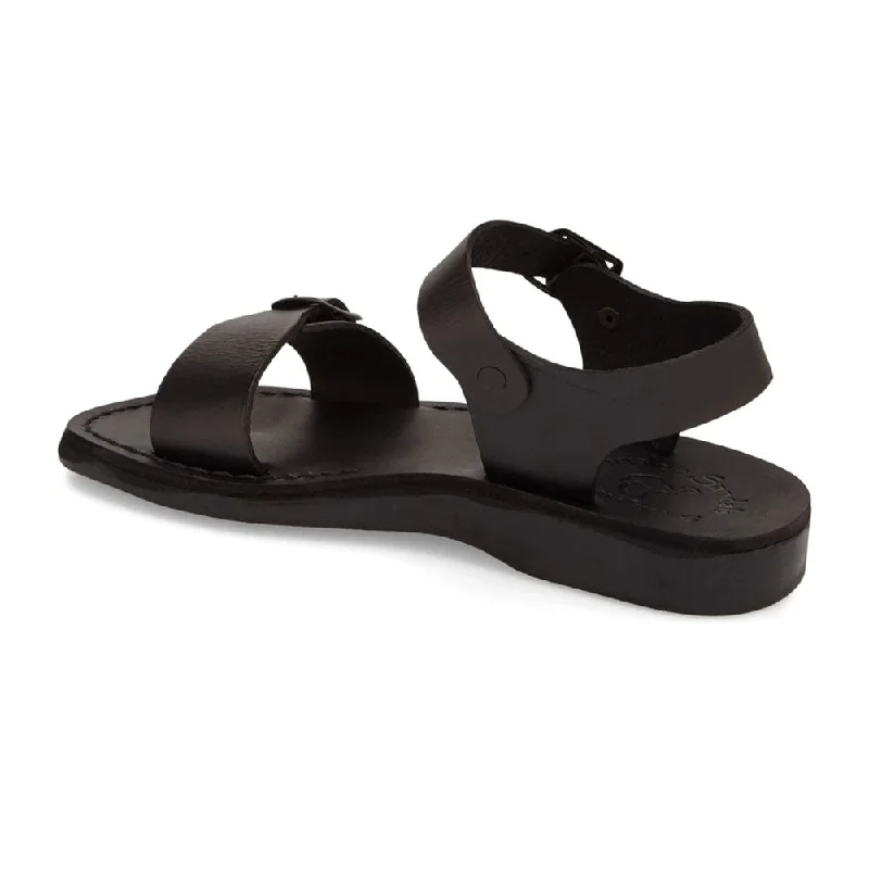 The Original - Leather Adjustable Strap Sandal | Black