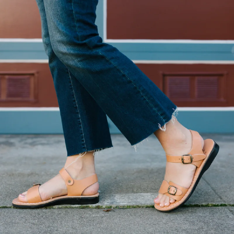 The Original - Leather Adjustable Strap Sandal | Tan