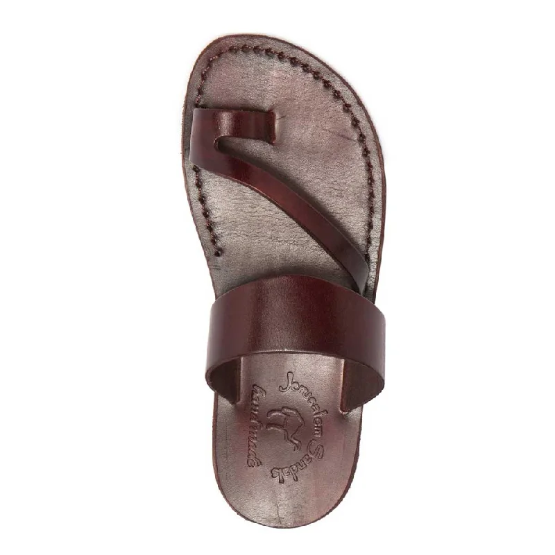 Zohar - Leather Toe Ring Sandal | Brown