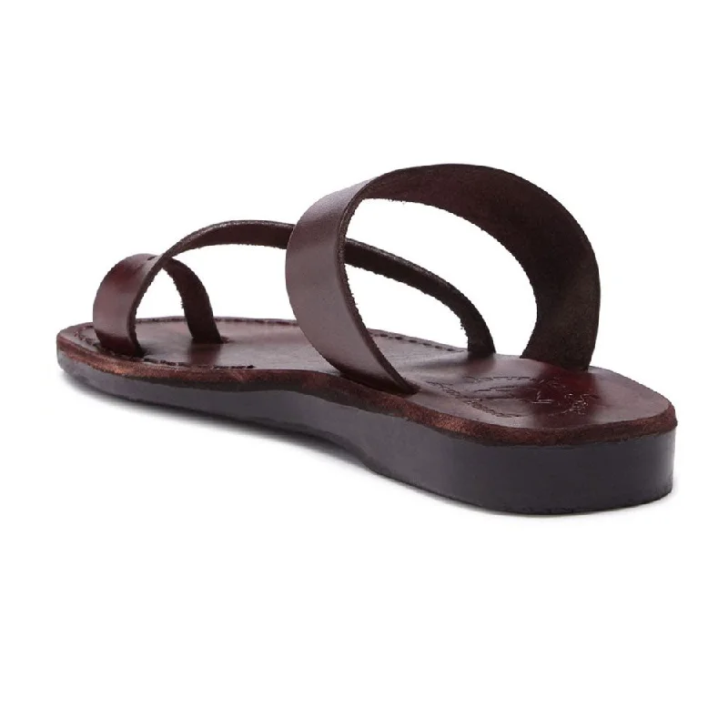 Zohar - Leather Toe Ring Sandal | Brown